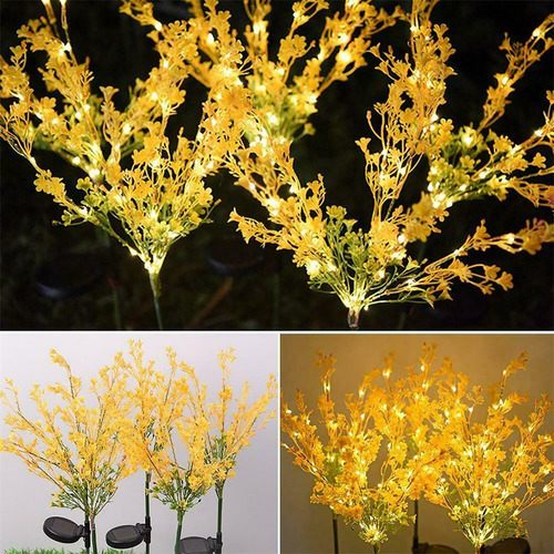 Lámpara Solar Led N Con Forma De Flor De Colza, Complemento