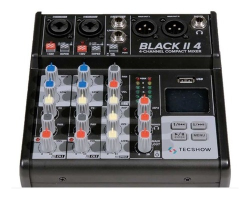 Consola Tecshow Black II 4 de mezcla