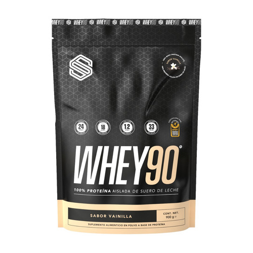 Proteína Aislada Whey 90 Soccer Supplement 31 Porciones 900g Sabor Vainilla