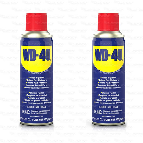 Wd-40 Lubricante Multiuso 155g Antioxido Pack X 2 Unidades