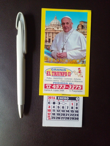 Almanaque Papa Francisco 2016