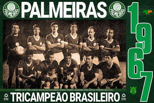 Coleção Oficial Histórica Palmeiras Edição 07 - Tricampeão Brasileiro de 1967, de On Line Editora. Editorial On Line Editora, capa mole em português, 2022