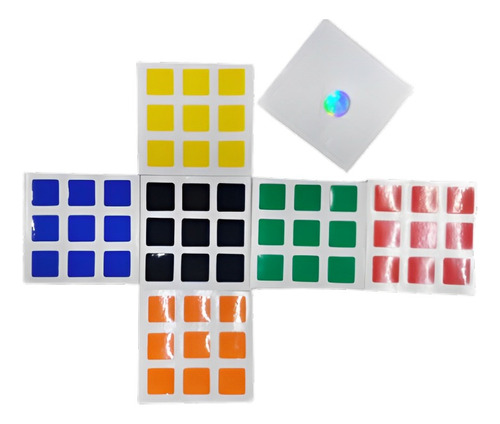 Cubo Rubik Stickers 3x3 Colores Originales Y Corte Clasisico