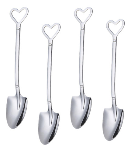 4 Cucharas Con Forma De , Cuchara Para Café, Té, Utensilio