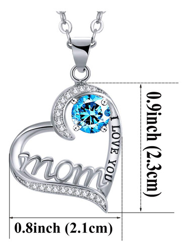 Ueuc - Collar En Forma De Corazón Con La Leyenda I Love.