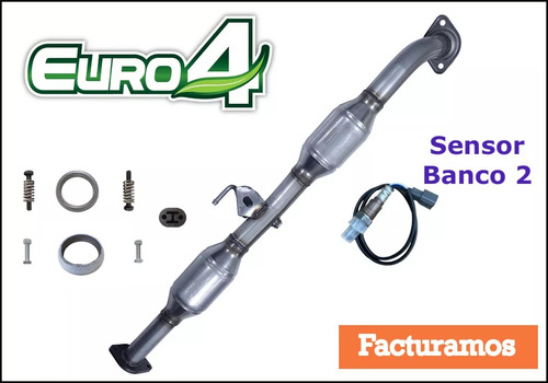 Catalizador Hilux 2007-2023 Gomas Tornillos Y Sensor Banco2
