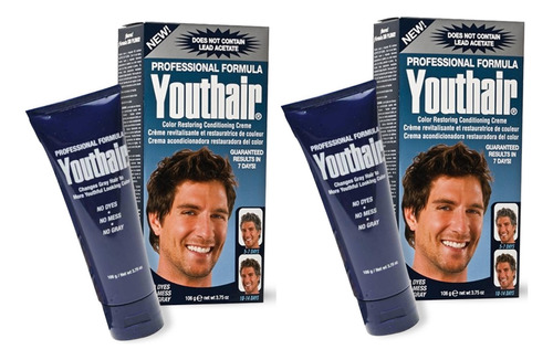 Youthair X2 Crema Cabello Anti Canas Oscurece Pelo Natural