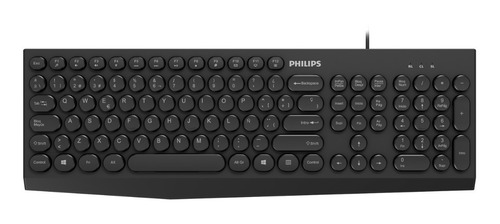 Teclado Multimedia Usb Philips K313 Diseño Compacto 105 Keys