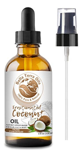 Aceite De Coco  Bella Terra Oils Fraccionado. 4 Onzas. 100%