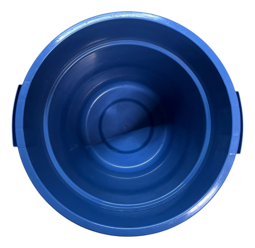 Par De Bote Contenedor Con Tapa Almacenamiento 40 Litros Azul