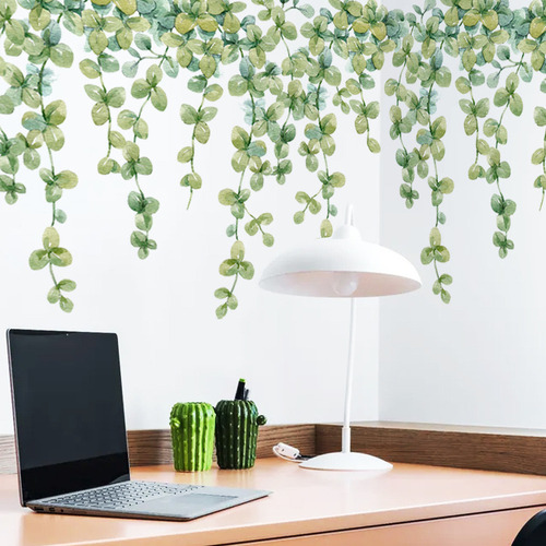 Adhesivos De Pared Con Plantas Y Flores Para Pared De Estilo