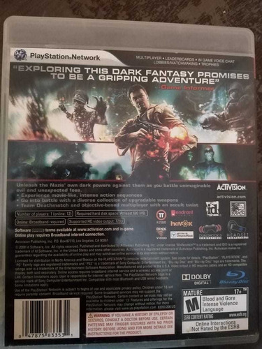 Wolfenstein - Playstation 3 (Usado)