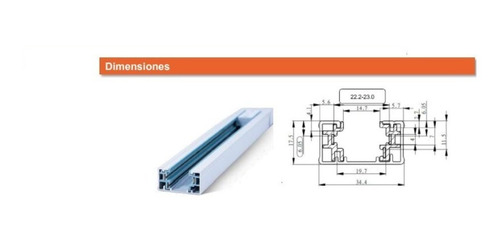 Riel Ledvance 1m Blanco Para Cabezal Tracklight