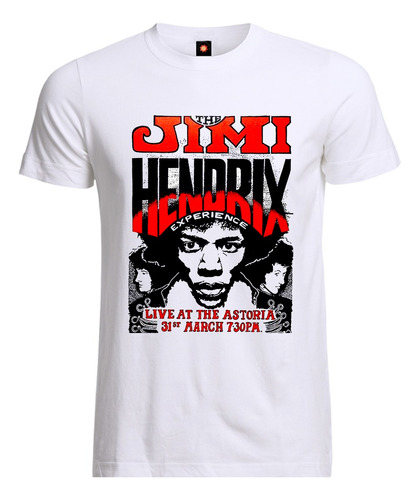 Remera Estampada Varios Diseños Musica  Jimi Hendrix Live 