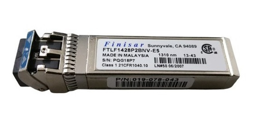 Transceiver Gbic Ftlf1428p2bnv-e5 Sfp+ 8gb 10km 1310nm     