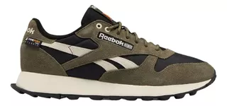 Tenis Reebok Classic Leather Green Hombre Moda Casual