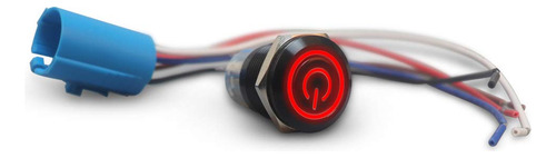 Interruptor Boton 12 V 0.748 in Led Cierre Pulsador Simbolo
