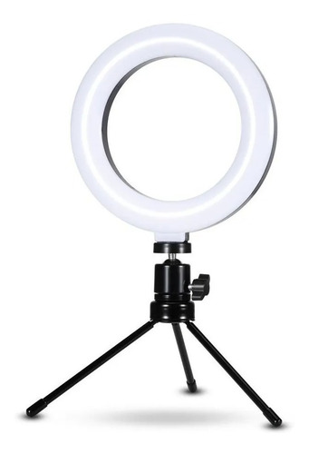 Iluminador Com Tripé Maquiagem 6 Polegadas Ring Light