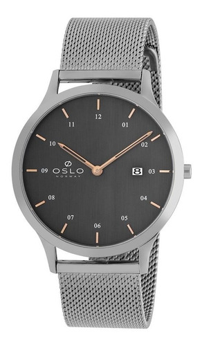 Relógio Masculino Prata Oslo Ombsss9u0012 G2sx