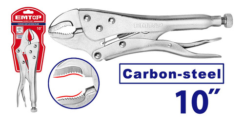 Alicate Presión 10 Pulgadas Carbón Emtop