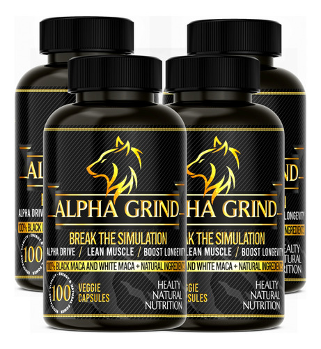 Alpha Grind 400 Cápsulas Originales, Envío Gratis.