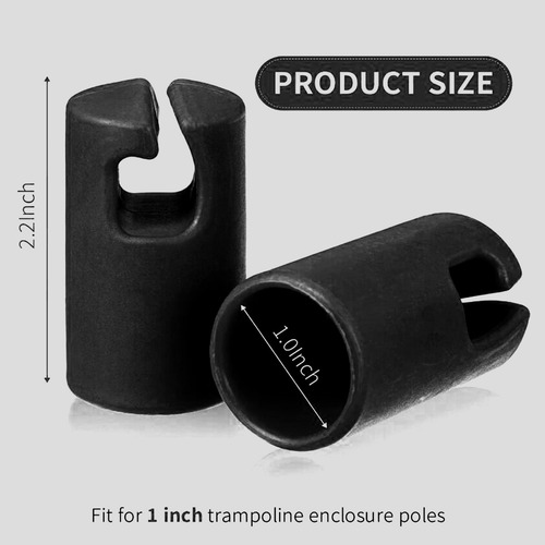 Funda Para Trampolín, Tapas Para Postes, Negro 12 Piezas