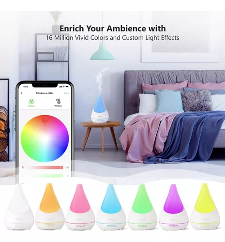 Difusor WiFi de Aceites Esenciales y Humidificador para