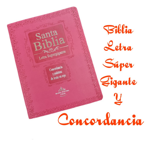 Biblia Letra Súper Gigante 18 Puntos Concordancia 