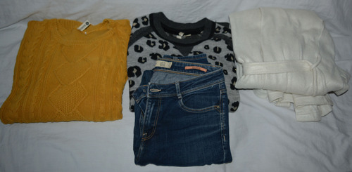 Lote 4 Prendas Mujer Ropa Talle M Abrigo Zara