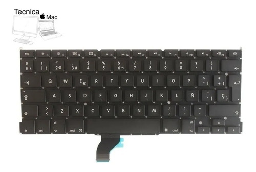 Teclado Macbook Pro A1502 Ingles Español 2013-2015