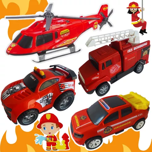 Grande caminhão de bombeiros das crianças brinquedo carro menino