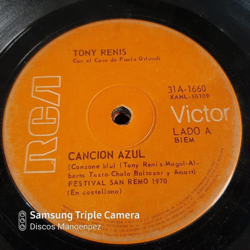 Simple Tony Renis Coro Paola Orlandi Rca Victor C15