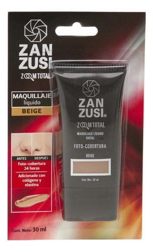 Base de maquillaje líquida Zan Zusi Maquillaje Líquido tono beige - 30mL