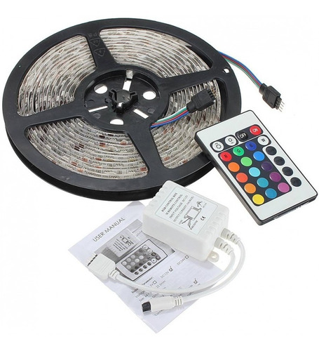 Tira Led Rgb 5050 Exterior - Kit Completo + Fuente 12v 