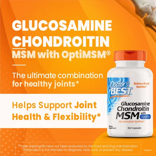 Suplemento Doctor's Best Glucosamina Y Condroitina Msm 360ct