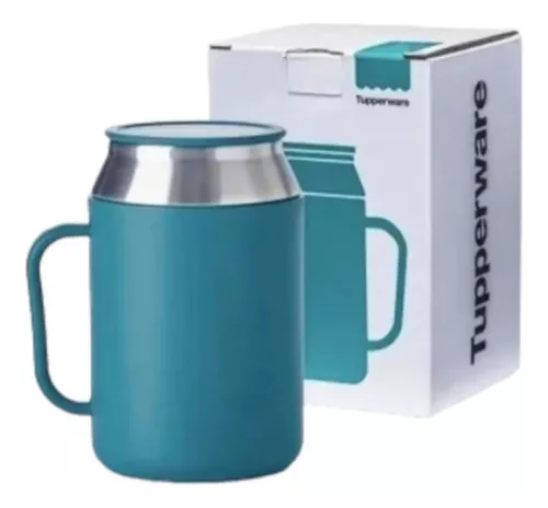 Tupperware Caneca Térmica Inox com Tampa 400ml - Loja Chefe Tupperware