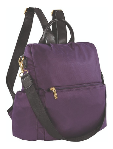 853-54 Cklass Bolso Mochila Dama Mujer Color Morado