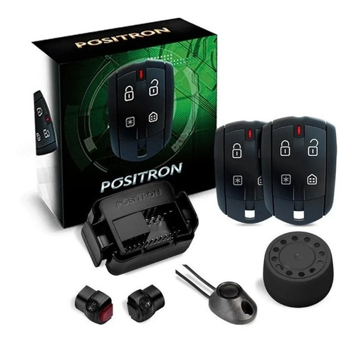 Kit Vidro Elétrico Celta 2 Portas Alarme Positron Trava
