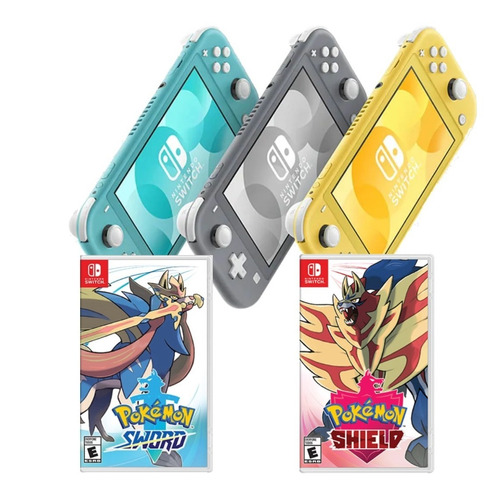 Nintendo Switch Lite+pokemon Espada Y Escudo+ Mica Regalo