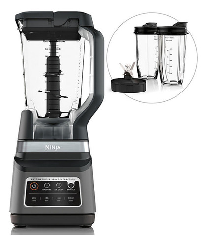 Ninja Licuadora Profesional Plus Duo Con Auto-iq Db751a Colo Negro/inoxidable