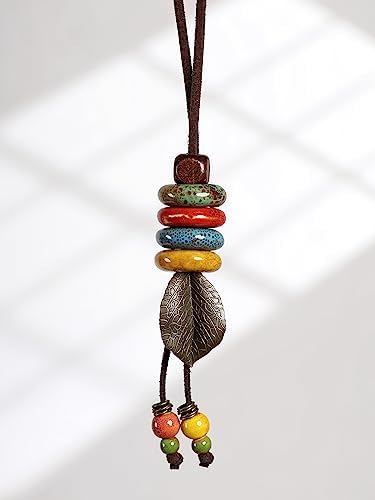 Minachi Hippie Boho Cuentas Coloridas Hoja De La Suerte Coll
