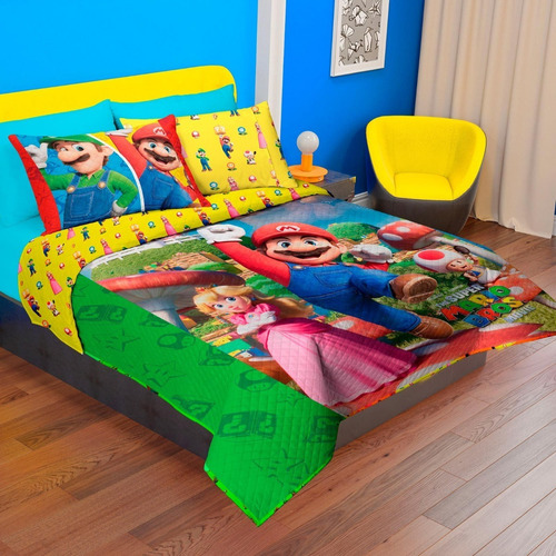 Edrecolcha Matrimonial Super Mario Bros Providencia Color Colores