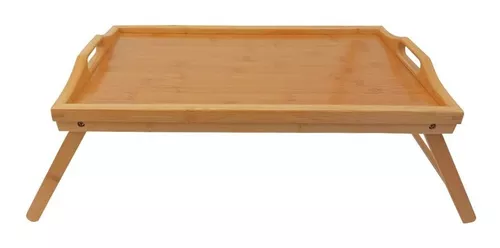 Bandeja de cama bambú 50 cm sencilla