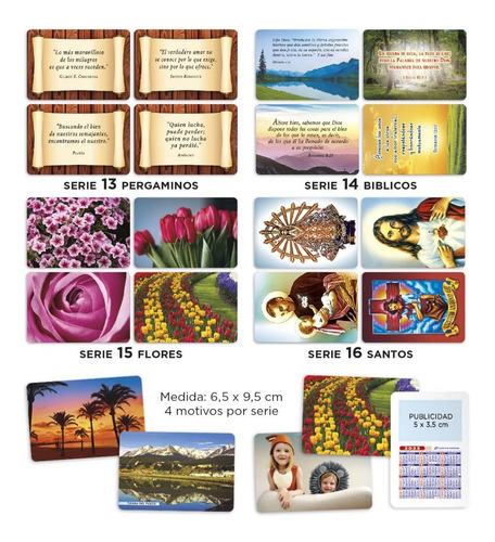 Imagen 4 de 6 de Almanaque-calendario-bolsillo C/publicidad X100u.