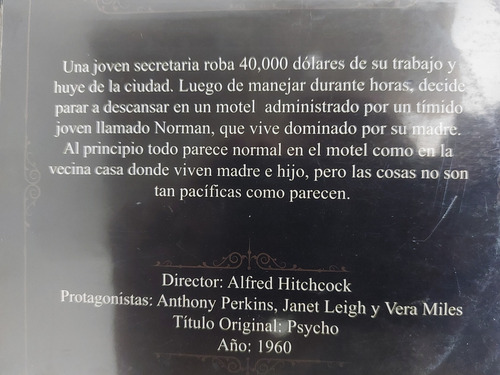 Psicosis Dvd Importado Como Nuevo (Usado)