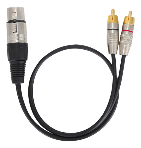 Cable Uk Plug Xlr A Splitter, 1 Enchufe Hembra Y 2 Enchufes