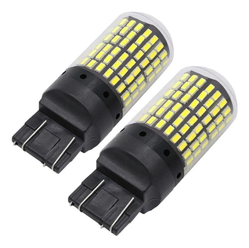 Juego Lamparas Led T20 144 Led Vidrio/cerámica 2 Polos 6000k