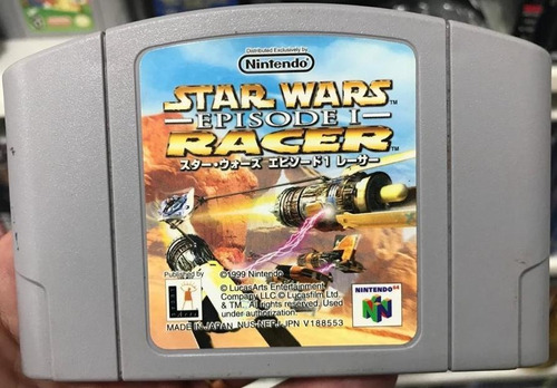 Star Wars Racer Ep1 Nintendo 64 Cartucho Japônes Original