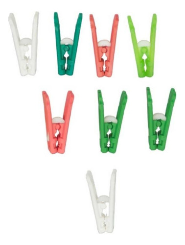 Kit Prendedor 36 Unidades Cor Colorido Modelo Plástico Nfe