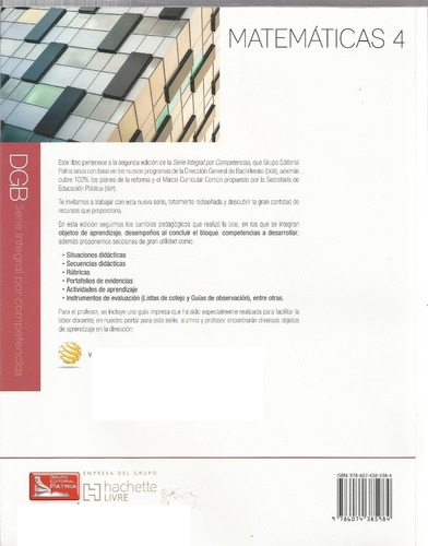 Matemáticas 4 Ortiz 2da Edición 2013 Competencias 177pgs